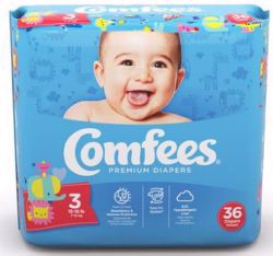 Picture of DIAPER BABY COMFEES SZ3 (36/BG 4BG/CS)