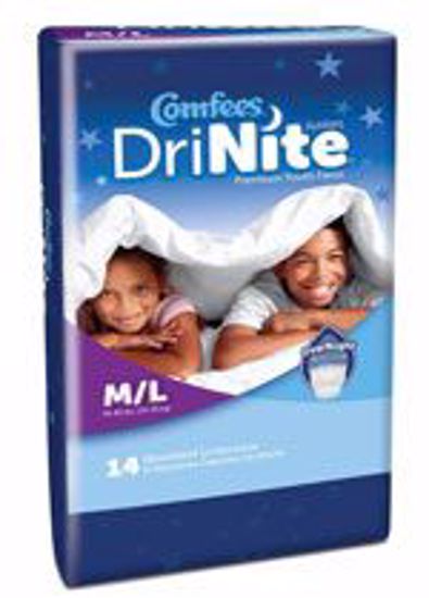 Picture of PANTS PROT SLEEP COOMFEES YTHMED/LG (14/BG 4BG/CS)