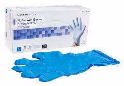 Picture of GLOVE EXAM NITRL PF CHEMO LNGCUF 12" BLU LG(100/