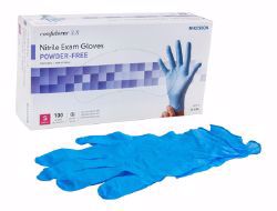 Picture of GLOVE EXAM NITRL 3.8 PF BLUE SM (100/BX)