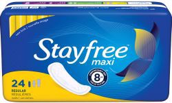 Picture of STAYFREE MAXIPAD REG 8X24 2905305 24/BX 8BX/CS