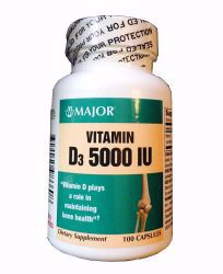 Picture of VITAMIN D3 5000 IU CAPS 100 188839