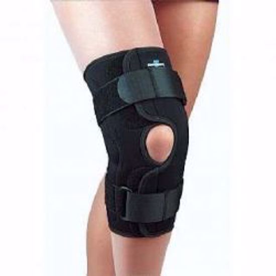 Picture of KNEE BRACE HINGED WRAP AROUNDSAFE T-SPORT BLACK LARGE