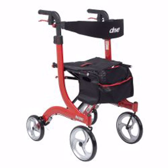 Picture of WALKER ROLLATOR NITRO ALUMINUM TALL HEIGHT RED