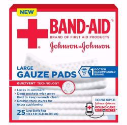 Picture of PAD GAUZE BAND-AID 4X4 (25/BX)