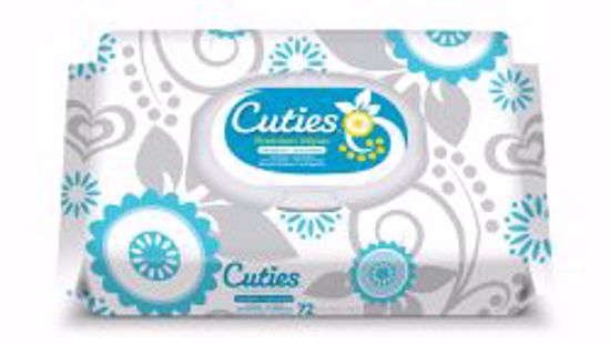 Picture of WIPES QUITED BABY CUTIES SENSITIVE UNSCENTED (72/PK 12PK/CS