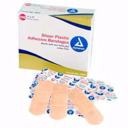 Picture of BANDAGE ADHSV STRIP 1X3 STR (100/BX 24BX/CS)