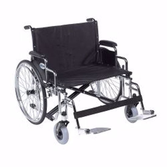 Picture of WHEELCHAIR SENTRA BARIATRIC HEAVY DUTY 30" DTCHBL DESK ARMS