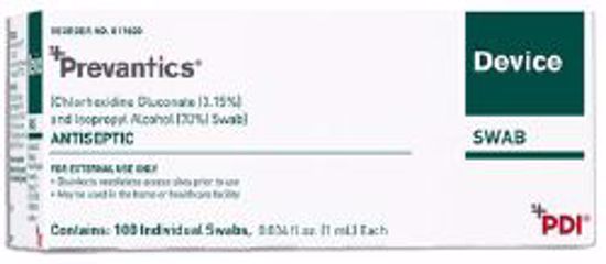 Picture of SWAB DEVICE PREVANTICS ANTISEPTIC 1ML (100/BX 10BX/CS)