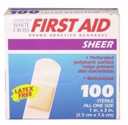 Picture of BANDAGE ADHSV STRIP SHEER 1"X3" (100/BX) DERSCI