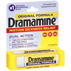 Picture of DRAMAMINE TAB ORIG 50MG (12/BT)