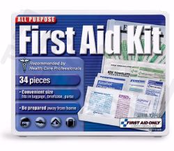 Picture of FIRST AID KIT ALL PURP PLAS BX 34 PIECES