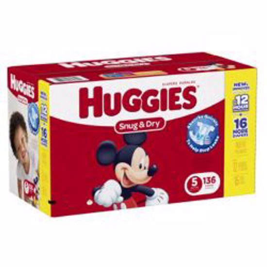 Picture of DIAPER TOD HUGGIES SNUG & DRYSZ5 (136/CS)