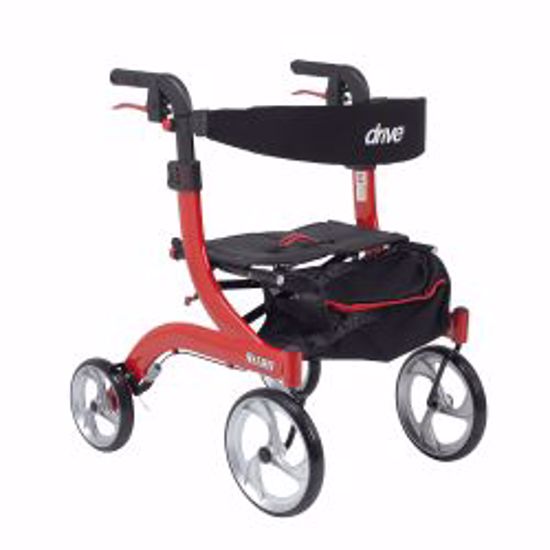 Picture of WALKER ROLLATOR NITRO HEMI HGHT ALUM RED