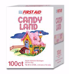 Picture of BANDAGE ADHSV CANDY LAND 3/4X3" (100/BX 12BX/CS)