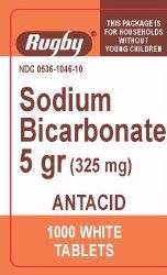 Picture of SODIUM BICARB TAB 325MG (1000/BT)