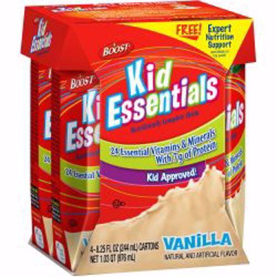 Picture of BOOST KID ESSENTIALS VANILLA E 8.25OZ (4/PK 4P/KCS)