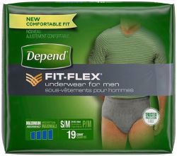 Picture of DEPEND FIT-IT FLEX UNDERWEAR FOR MEN (19EA/PK 2PK/CS)