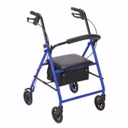 Picture of WALKER ROLLATOR STEEL 6" WHL BLU