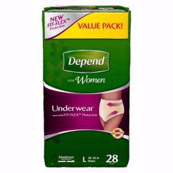 Picture of UNDERWEAR DEPEND SUPR ABSRB WMN LG/XLG (28/PK 2PK/CS)