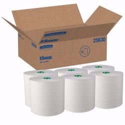 Picture of TOWEL ROLL HARD KLEENEX GRN/WHT 7.55"X700' (6/CS)