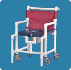 Picture of CHAIR SHOWER/COMMODE MIDSIZE W/DLX SFT SEAT